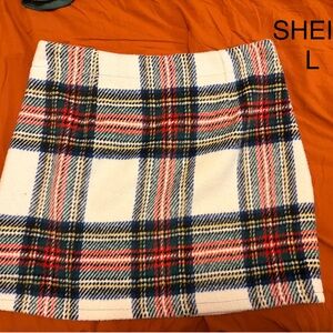 SHEIN Colorful Plaid Mini Skirt